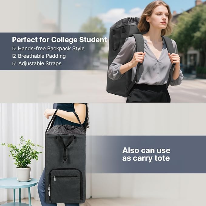 Bukere Laundry Backpack for College Students Dorm Essentials, Extra Large 90L