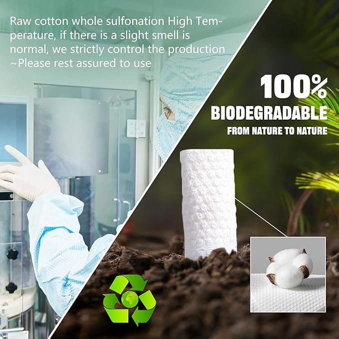 Disposable Cotton Facial Towels, Face Drying Towels