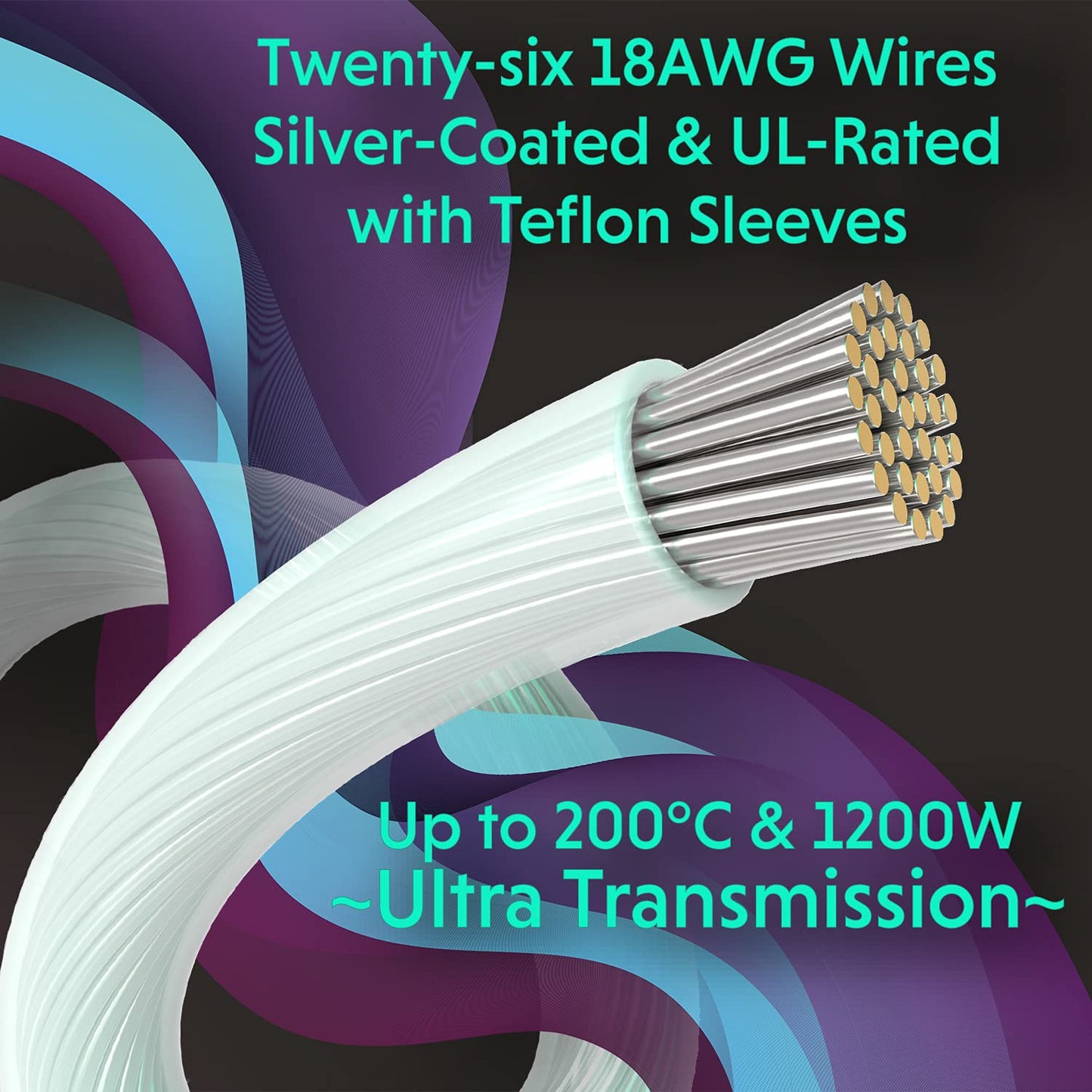 LINKUP - 30cm PSU Cable Extension 18AWG Oxygen Free Copper (OFC) Teflon Jacket Custom Mod GPU PC w/Comb Kit | 1 x 24 P (20+4) | 2 x 8 P (4+4) CPU | 3 x 8 P (6+2) GPU set | 300mm – Pink