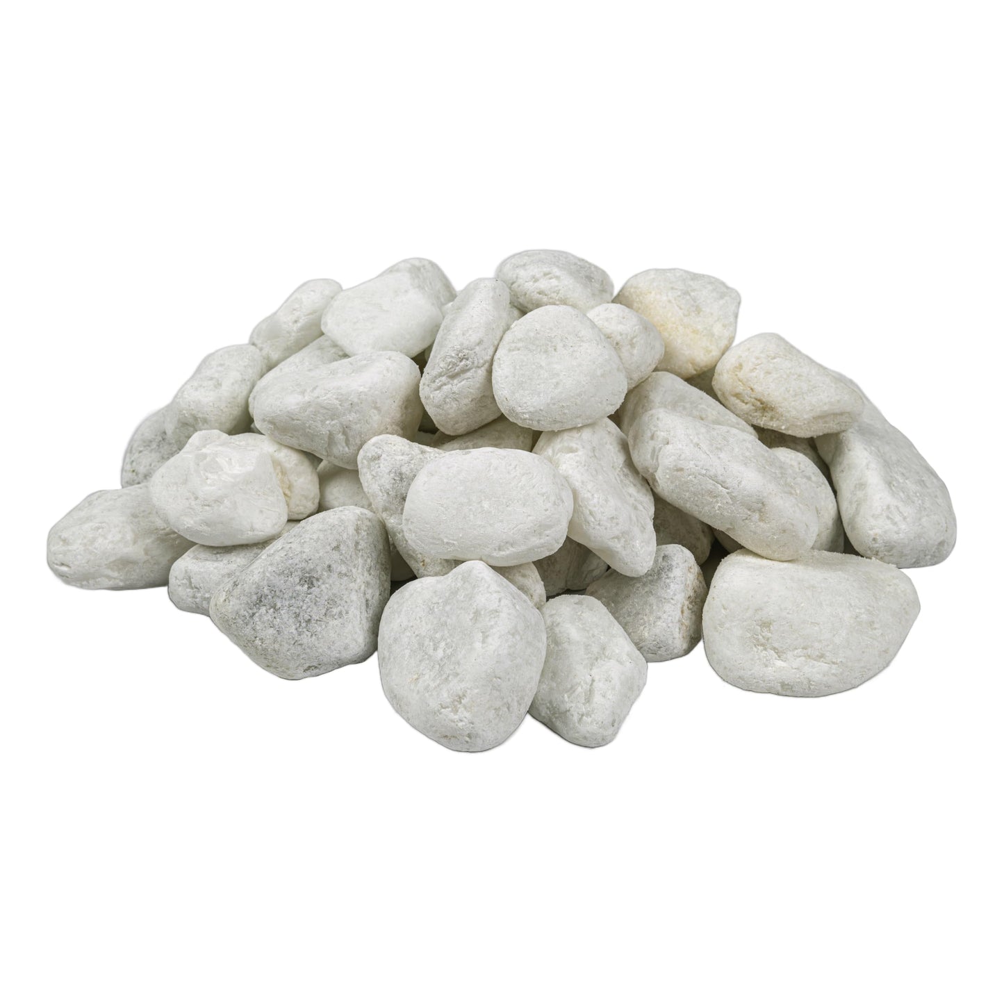 MSI Natural Decorative Tumbled White Pebbles, 1 Inch - 2 Inch, 40 lb. Bag