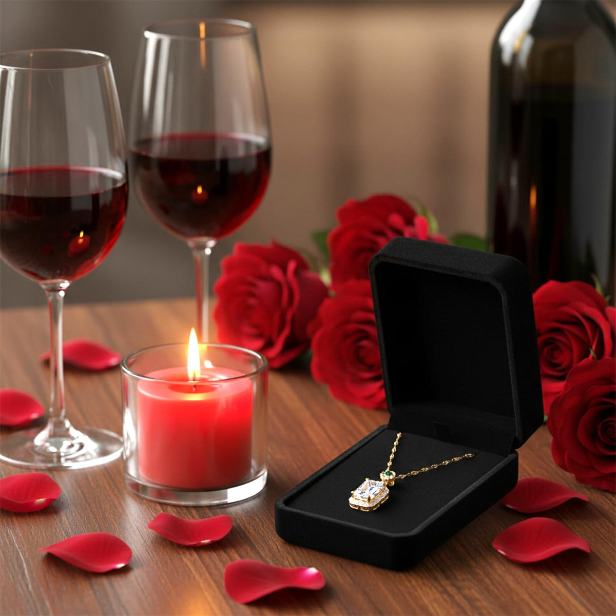 20 Pcs Necklace Pendant Box Velvet Jewelry Storage Display Case Ring Earring Pendant Jewelry Boxes Pearl Necklace Holder Gift Boxes for Christmas Wedding Engagement Birthday Anniversary(Black)