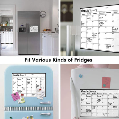 Fridge Calendar Magnetic Dry Erase Calendar Whiteboard 2025 Calendar for Kitchen Refrigerator Smart Planners