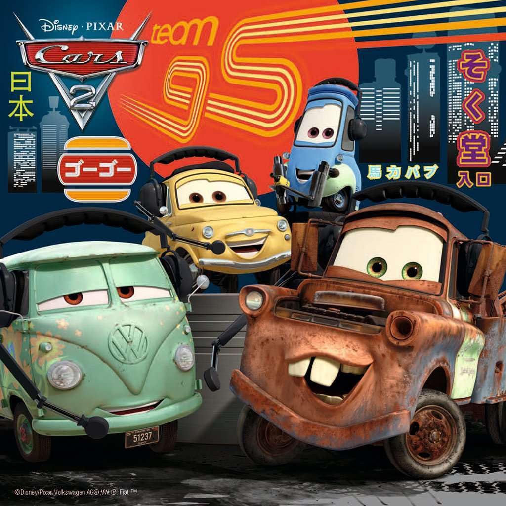 Ravensburger - Disney Cars: Worldwide Racing Fun - 49 Piece Jigsaw Puzzle 3 Pack Set - Lightning McQueen and More - Larger Pieces - Premium Quality - Ideal Gift - Screen-Free Fun - Children Age 5+