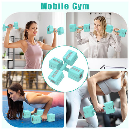 Adjustable Dumbbells Set of 2, 5-in-1 Adjustable Weight Dumbbells for Women/Men, 3lb/5lb/7lb/9lb/11lb Dumbbell Weights Set for Home Gym Workout