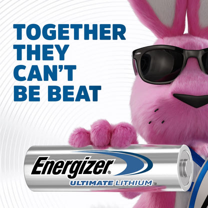 Energizer Ultimate Lithium 9V Batteries (2 Pack), Lithium 9 Volt Batteries