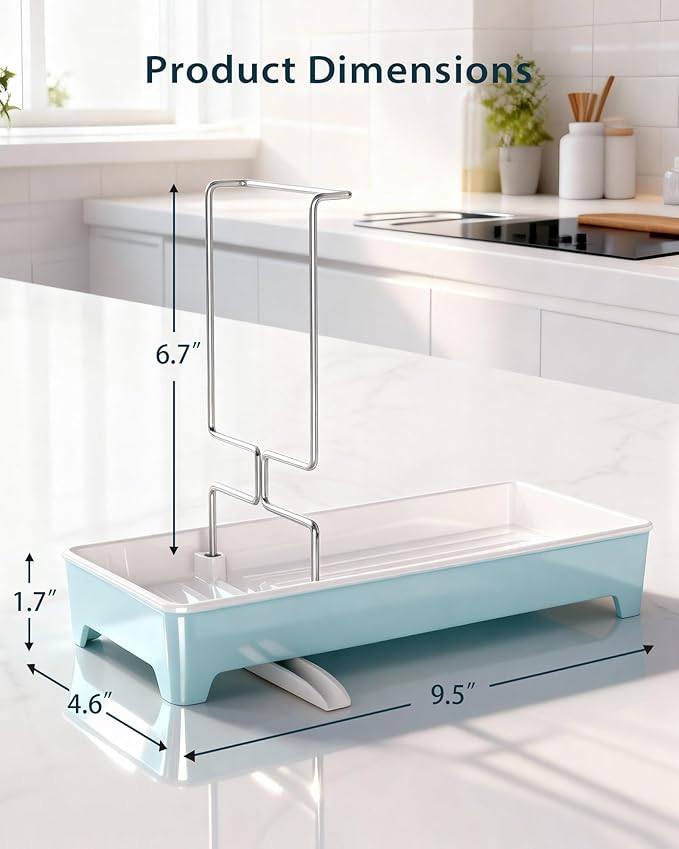Minimalist Sink Caddy, Rustproof Sponge Holder