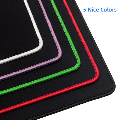 Wolaile Gaming Computer Mouse Pad with Black Stitched Edge,18x14 inches