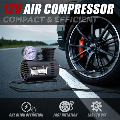 AUTODECO Car Emergency Roadside Assistance Kit with Jumper Cables Tire Inflator Automotive Kit for Car Vehicle