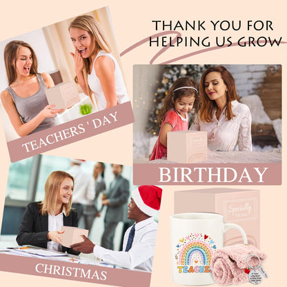 fcaylo Teacher Appreciation Gifts set for Women,Best Teacher Present Ideas for Birthday Retirement Thank You Gifts for teachers