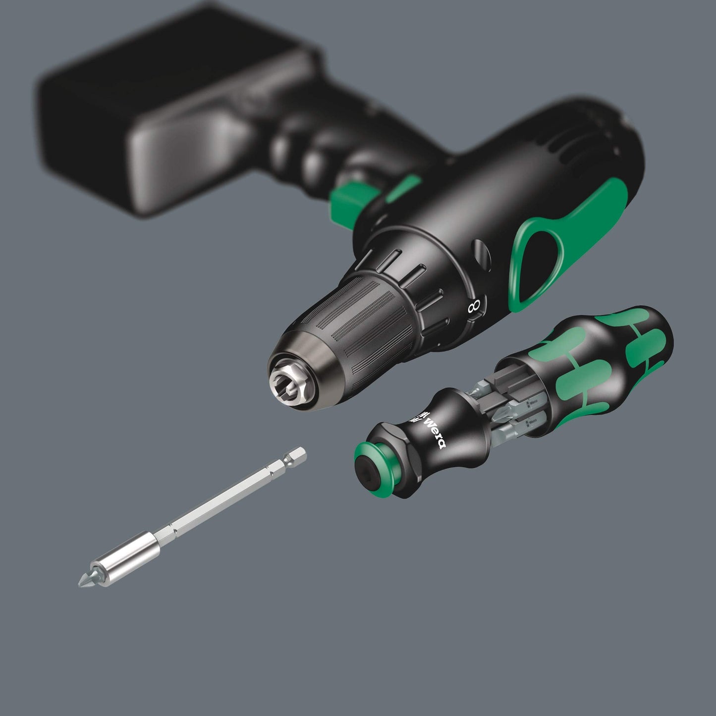 Wera 073240 Kraftform Kompakt 28 Screwdriver Bit Set,Multi-colour,0.25 inches