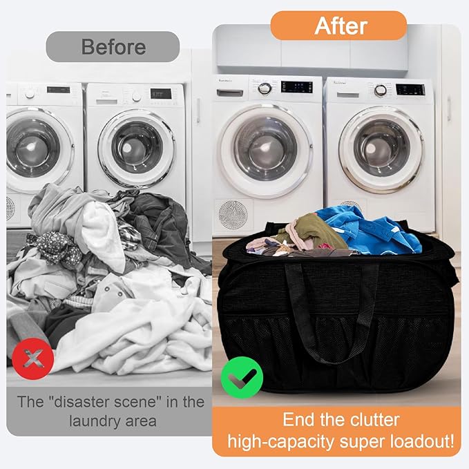 2 Pack Collapsible Laundry Baskets