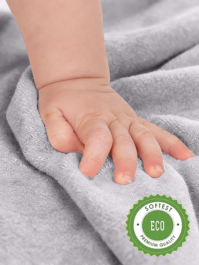 HIPHOP PANDA Baby Washcloths, Rayon Made from Bamboo