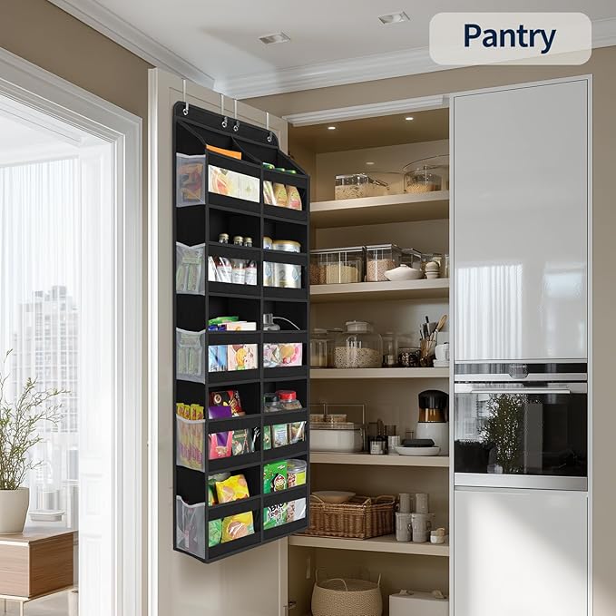 Yecaye 5-Tier Over The Door Organizer Dual-Column, 80lbs Load Over The Door