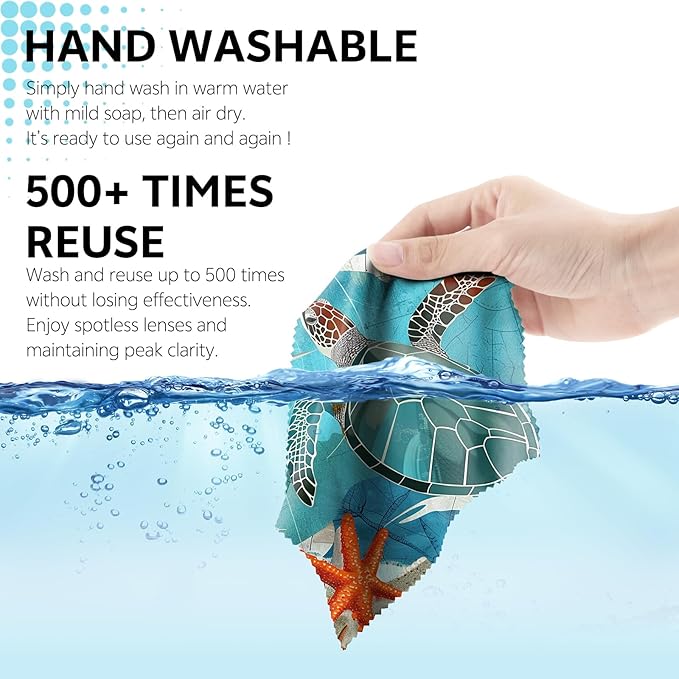 6 PCS Glasses Cleaning Cloth Eyeglass Lens Cleaning Cloth Eyeglasses Wipes