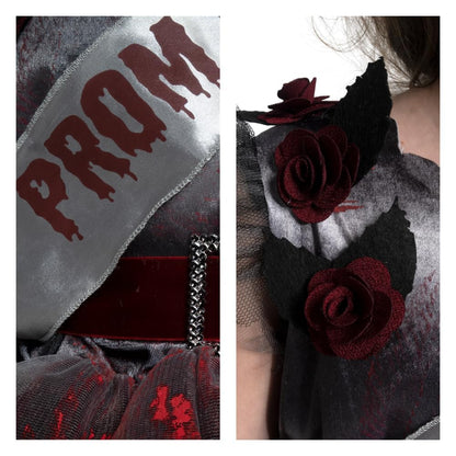 Spooktacular Creations Zombie Prom Queen Costume for Girls, Halloween Costumes for Kids, Zombie Princess Outfit for Girls