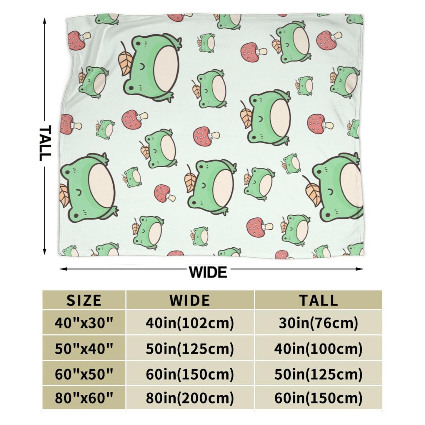 Ngzhyad Cute Frog Blanket Warm Cozy Flannel Fleece Throw Blanket Gifts for Kids Girls Boys for Car Sofa Couch Bed Decorative 80"X60"