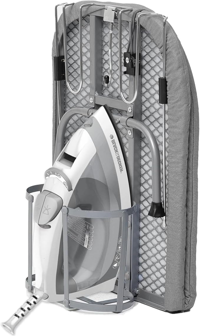 Small Ironing Board with Iron Holder, RAINHOL Countertop Mini Ironing Board
