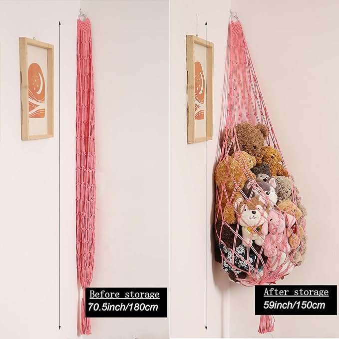 Stuffed Animal Net or Hammock Corner Hanging Net