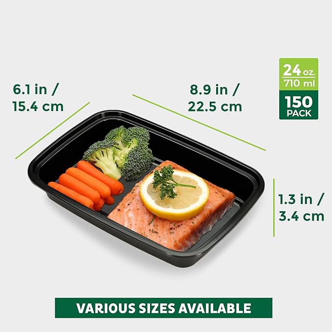 Freshware Meal Prep Containers 1 Compartment Food Storage Containers