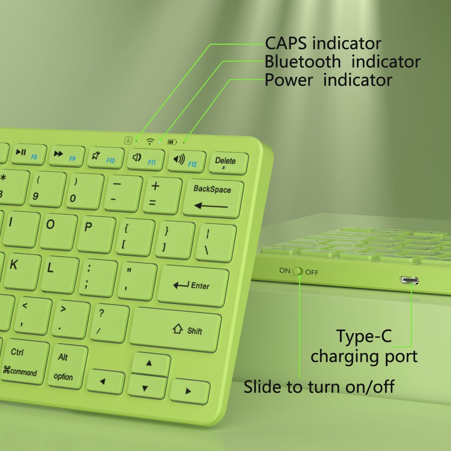 MMK Bluetooth Keyboard, Tablet Keyboard Compatible iPad 11th Generation,iPad 10th/9th/8th & Air 5th/4th, iPda Pro 13/12.9/11-Inch and Air 13/11-Inch Models and More Bluetooth-Enabled Devices-White