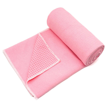 Eunzel Hot Yoga Towel - Microfiber Non Slip Yoga Mat Towel with Grip Dot Sweat Absorbent Towel for Hot Yoga, Pilates and Fitness 72" x 24", Dark Cyan/Orange