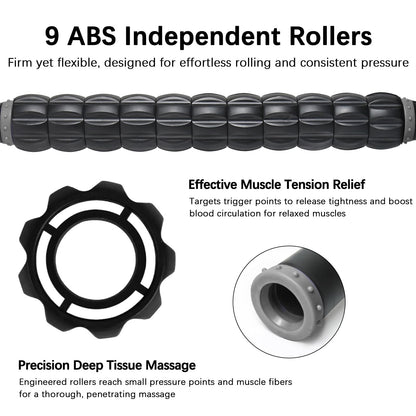 Muscle Roller, Massage Roller Stick for Athletes, Help Reducing Muscle Soreness Cramping Tightness Leg Arms Back Calves Muscle Massager