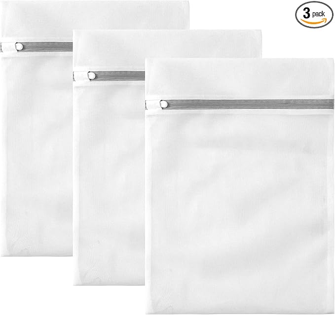 3 Pack Small Mesh Laundry Bags by MDSXO- Small Durable Lingerie Delicates Bag