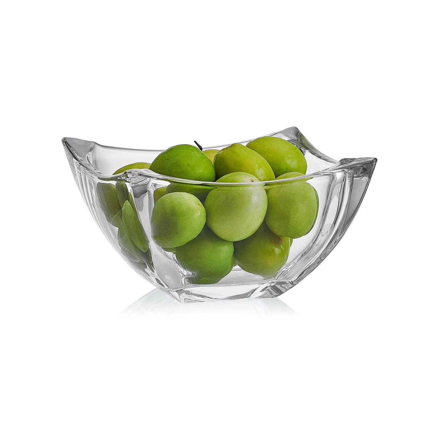 Mikasa Baron Crystal Square Bowl, 8 Inch