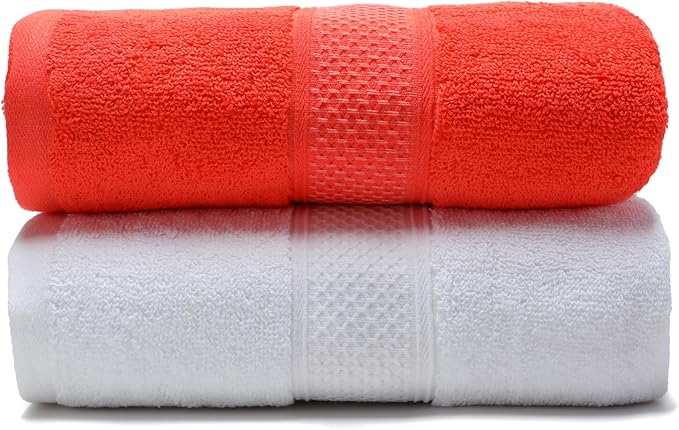 Cotton Bath Towels Set, 2-Piece Set Super Absorbent Quick Drying, Suitable
