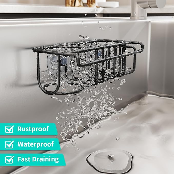HapiRm 4 in 1 Kitchen Organizers and Storage, SUS304 Stainless Steel Brush