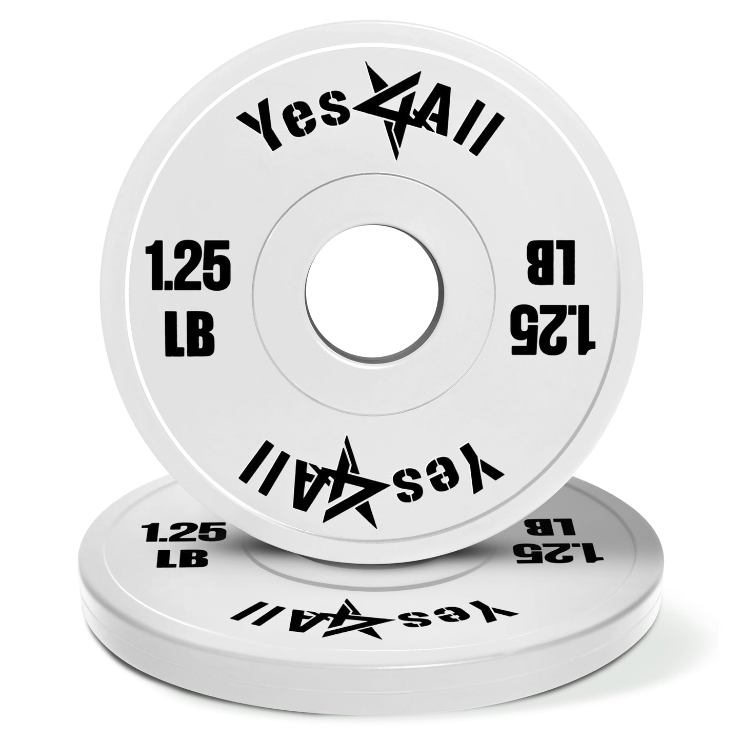 Yes4All Fractional Weight Plates Set, Available In Steel And Rubber, Set of 2/4/6 Plates in 1.25LB, 2.5LB, or 5LB Sizes, Micro Change Plates for Dumbbell and Olympic Barbell Weightlifting