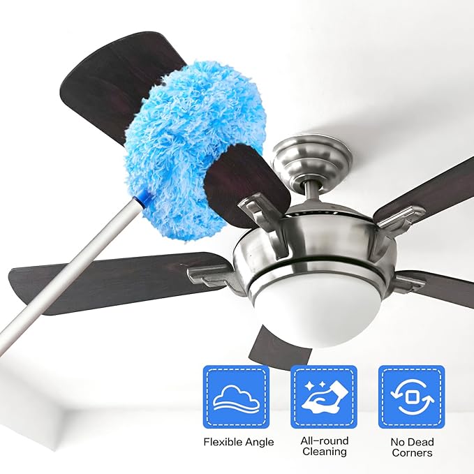 Ceiling Fan Cleaner Duster Reusable Microfiber Ceiling Fan Blade Cleaner