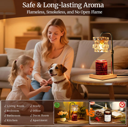 Alpharan Candle Warmer Lamp with Timer - Electric Wax Warmer for Home Desk Decor, Birthday Gifts for Women Mom Men, House Warming Gifts New Home Kitchen Office Dorm