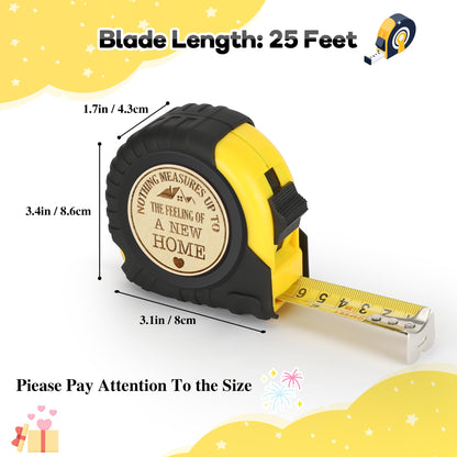 Sensi Blue Housewarming Gift for New House Homeowner, Perfect First Home Gift Idea for Women Men Neighbor, House Warming Gifts New Home 2025, Realtor Gift to Clients Tape Measure 25FT Tool Gifts