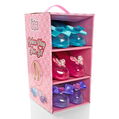 Little Fairy Princess Dress Up Shoes - 3 Soft Princess Jelly Shoes, Kids, For Girls Age 3-6 Years, Little Girls Shoe Storage Box, Fancy Dress, Toys