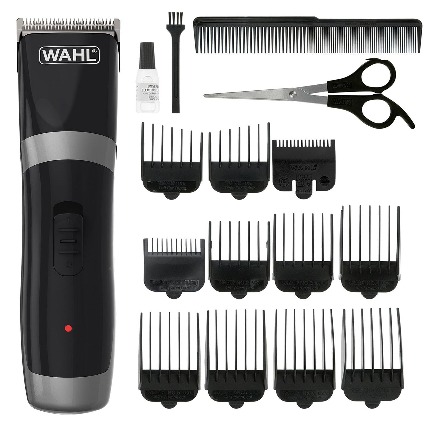 Wahl Cord/Cordless Hair Clipper, Gifts for Him, Rechargeable Cordless Clippers, Clipper Kit for Men, Rinseable Blades, Home Hair Cutting, Clippers with Guide Combs