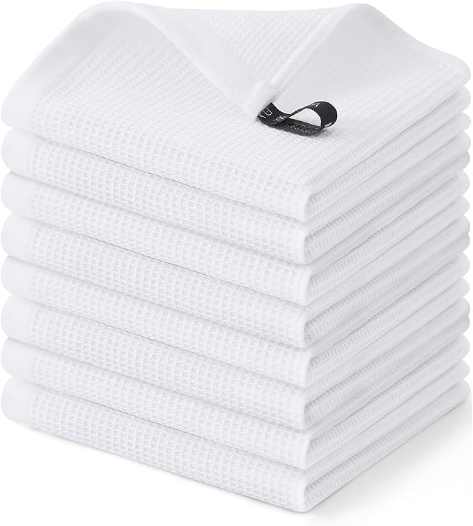 Homaxy 100% Cotton Waffle Weave Dish Cloths