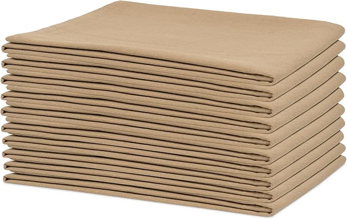 Organic Cotton Beige Flour Sack Towels