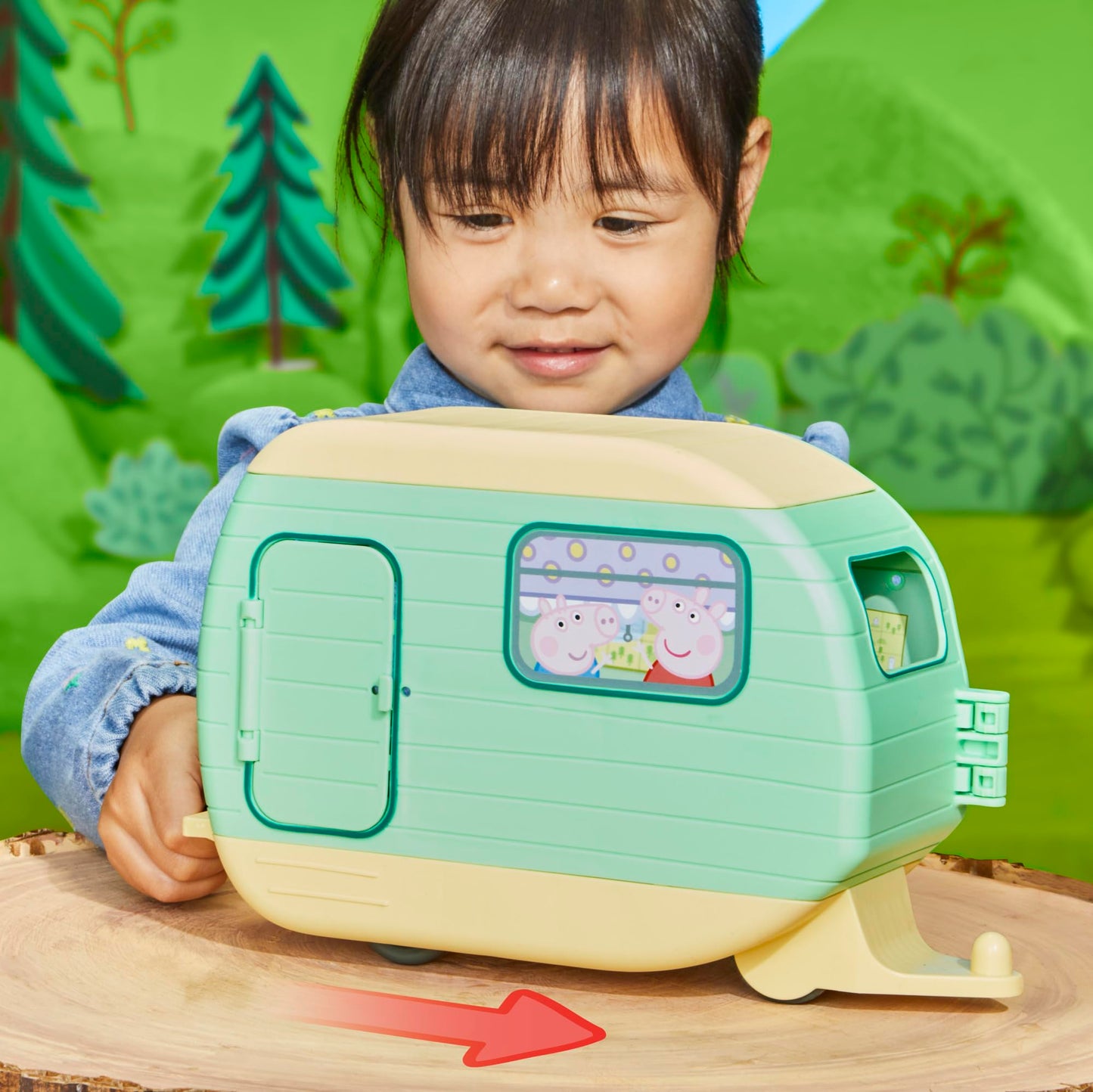 Peppa Pig Peppa's Caravan Playset, Pink