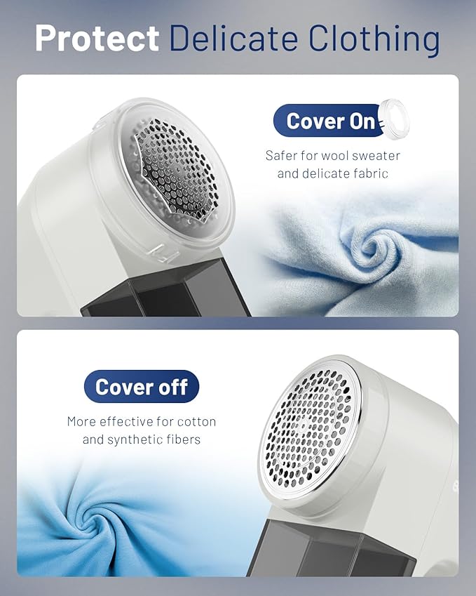 BEAUTURAL Fabric Shaver, Rechargeable Lint Remover, Electric Portable Sweater