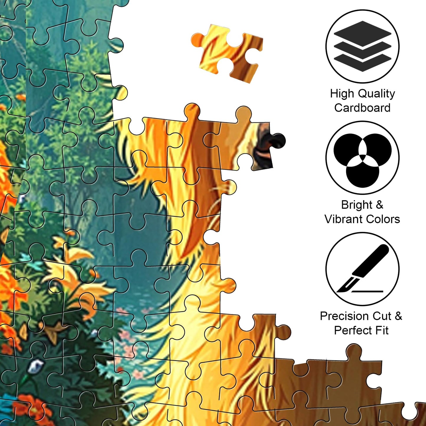 1000 Piece Golden Retriever Dog Jigsaw Puzzle for Adults