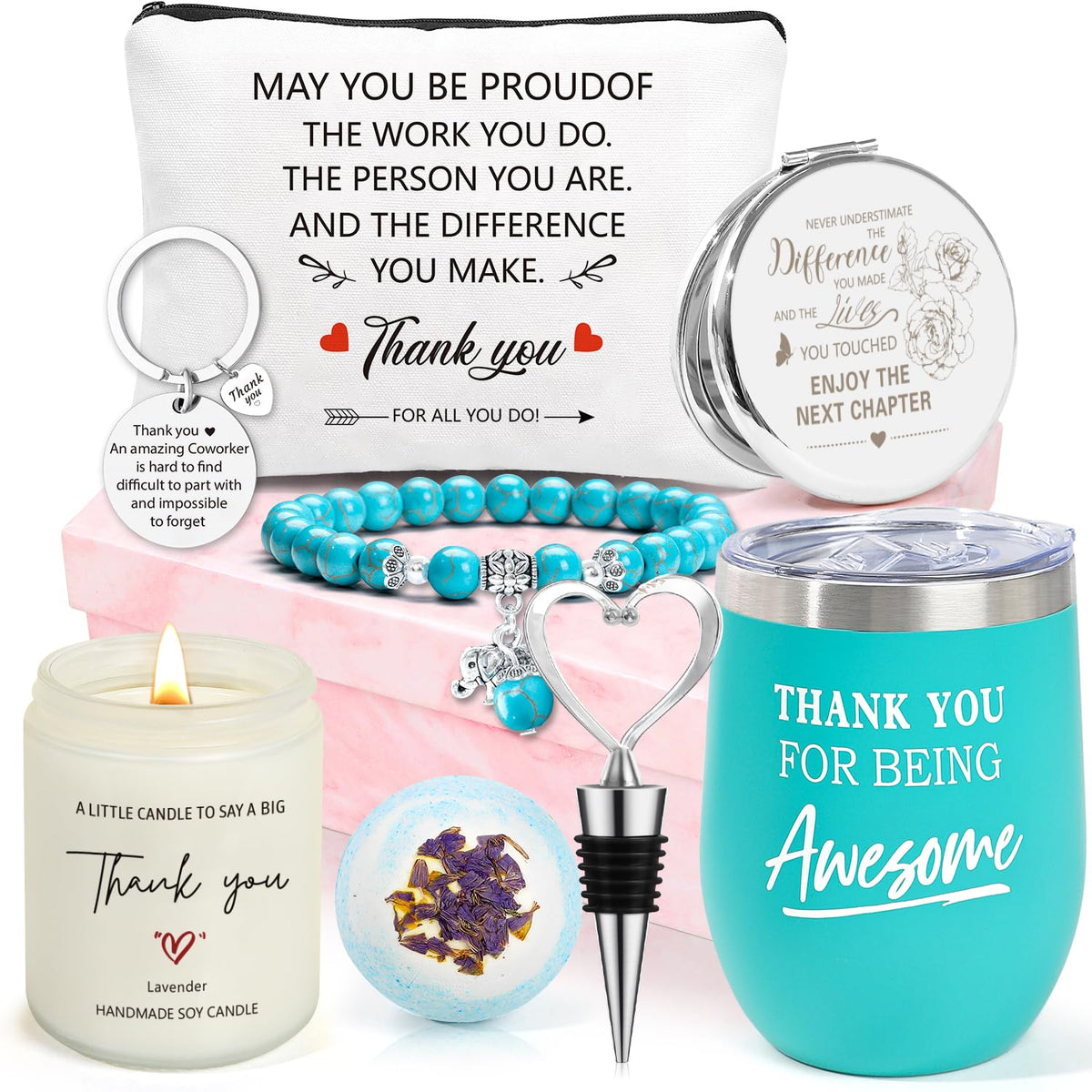 Thank You Gifts for Women, Farewell Gifts for Coworkers, Going Away Gift for Women Employee Appreciation Basket, Coworker Leaving for New Job, Christmas Gift Box for Her Lady Manager