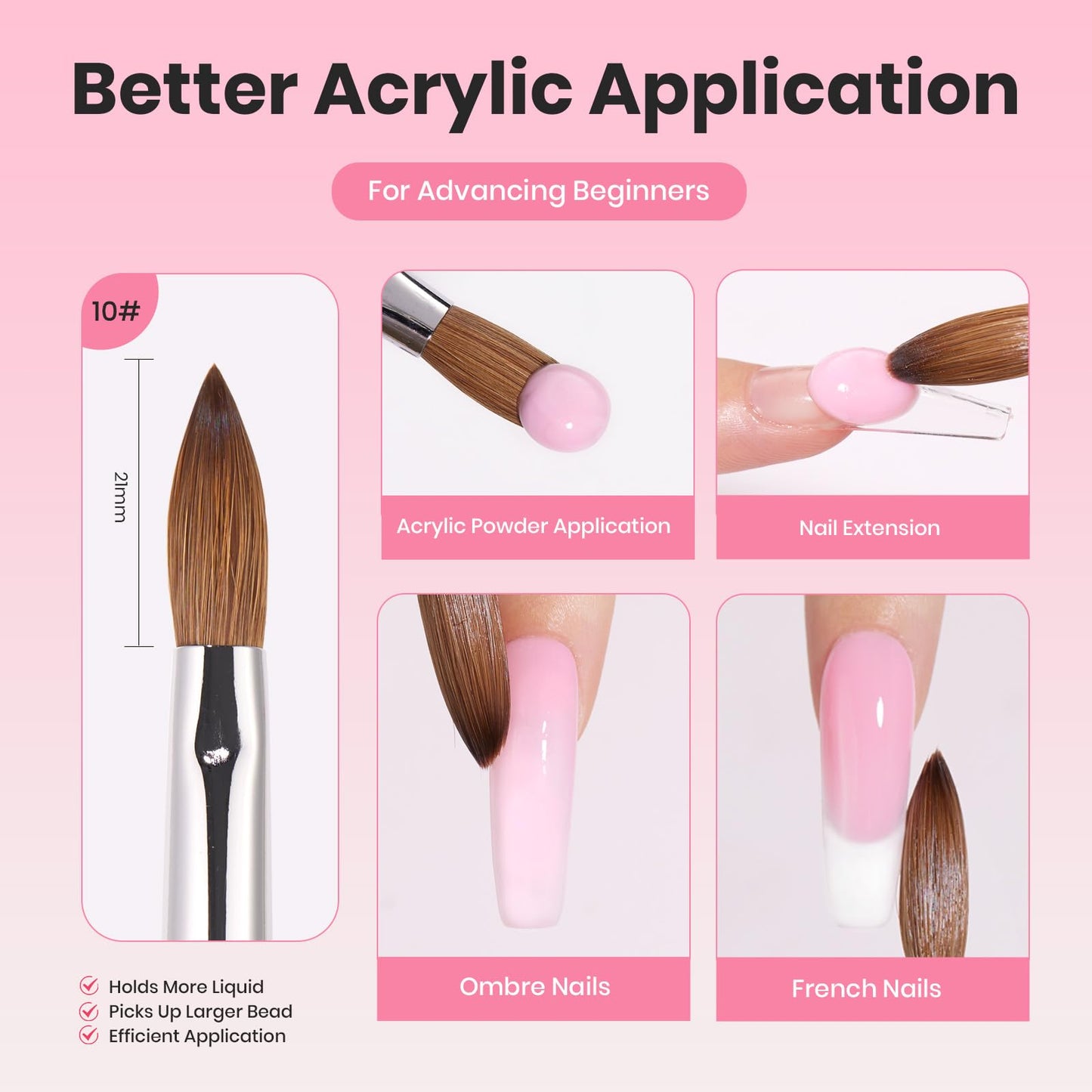 Beetles 31pcs Nail Art Brushes, Dotting Tools, Nail Art Pens, Dust Brush, Striping Liner Fingernail Drawing Pens with Palette Holder All in One for Starter Manicure Design Set