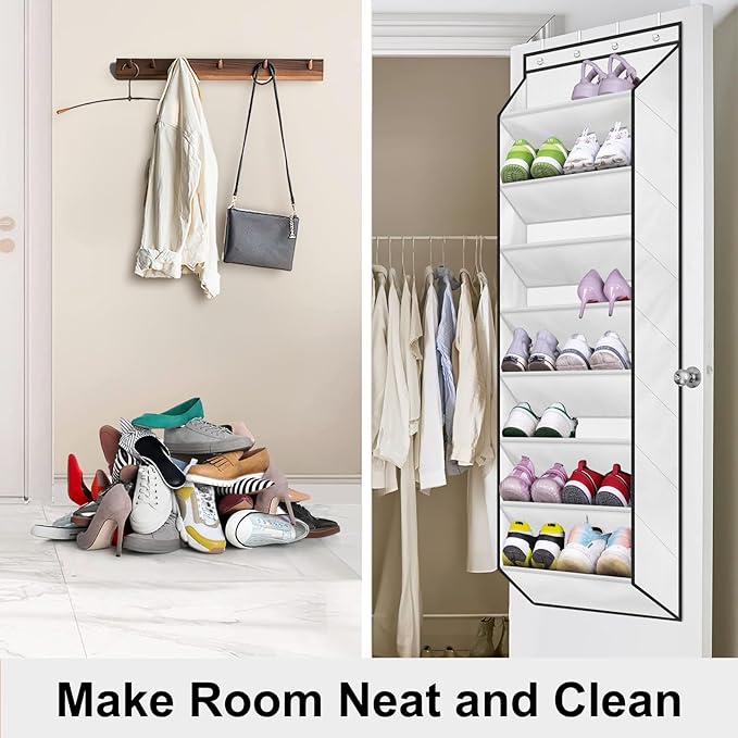 SLEEPING LAMB Over The Door Shoe Organizer