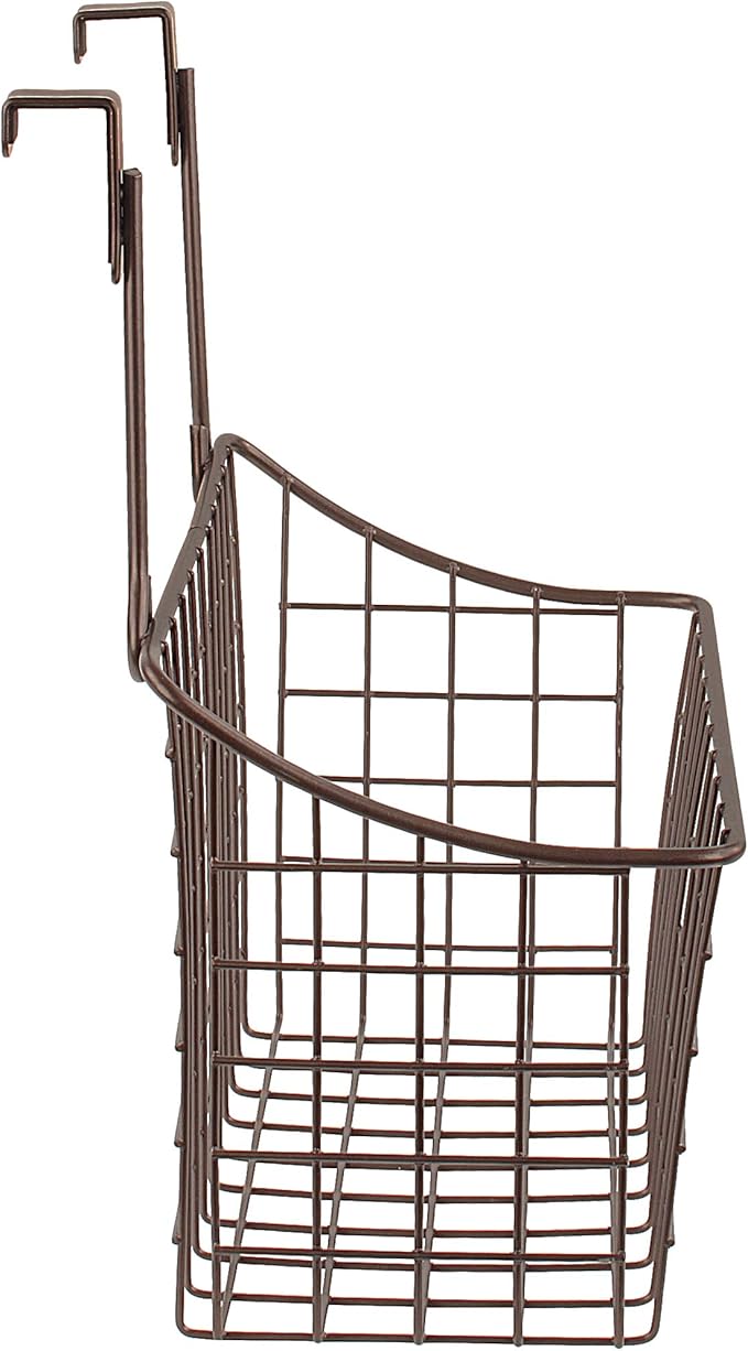 Spectrum Medium Cabinet Door Wire Basket Grid Over Cabinet Organizer Bronze