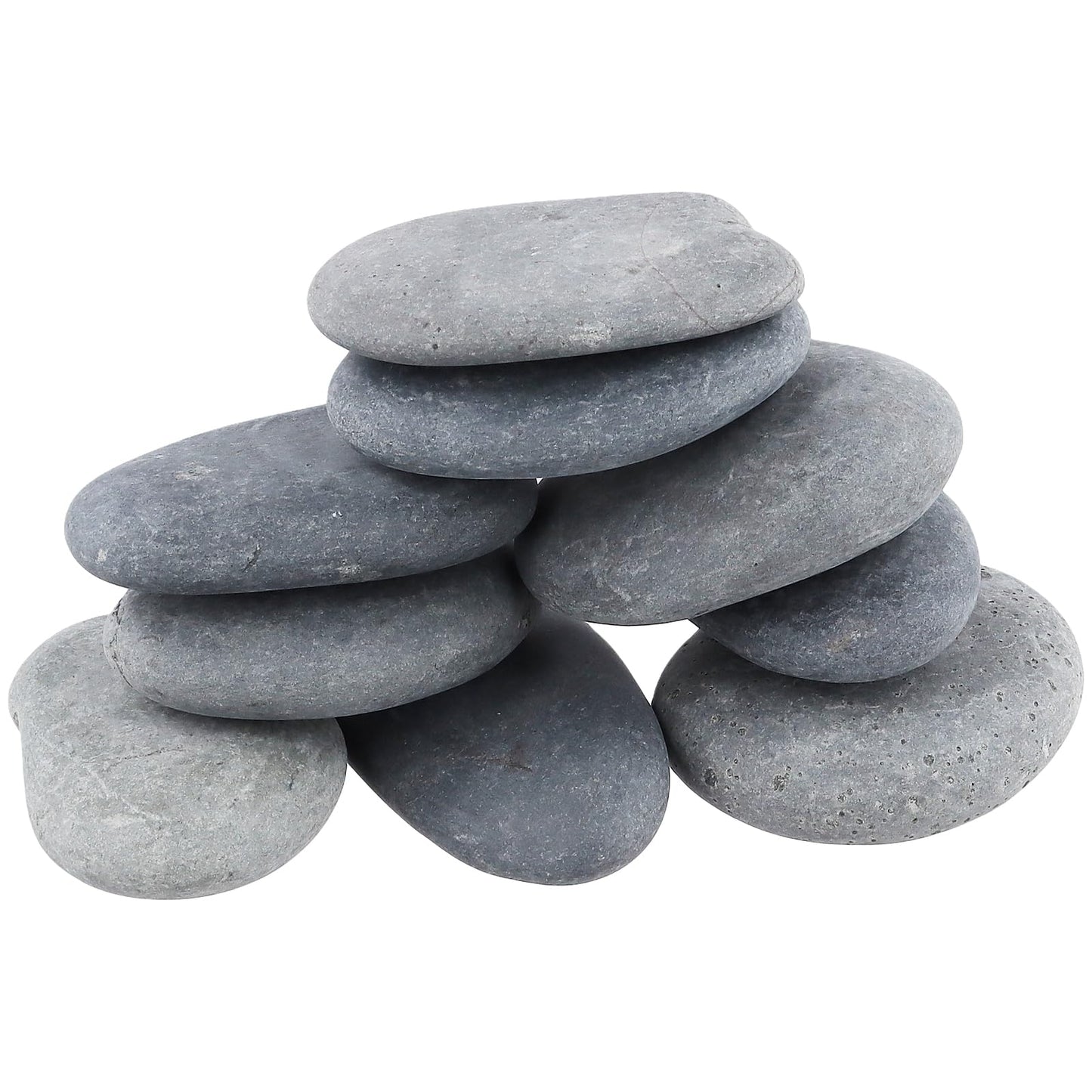 GINLANK 20 Pack Large Smooth River Rocks for Painting (4-5 Inch),Flat Painting Rocks for DIY Crafts, Christmas Decor, Garden Decoration