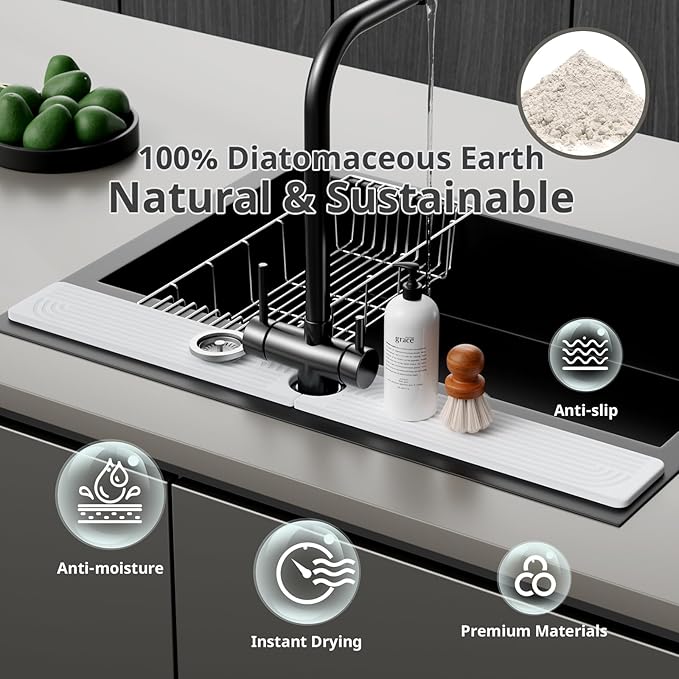 Faucet Mat for Kitchen Sink