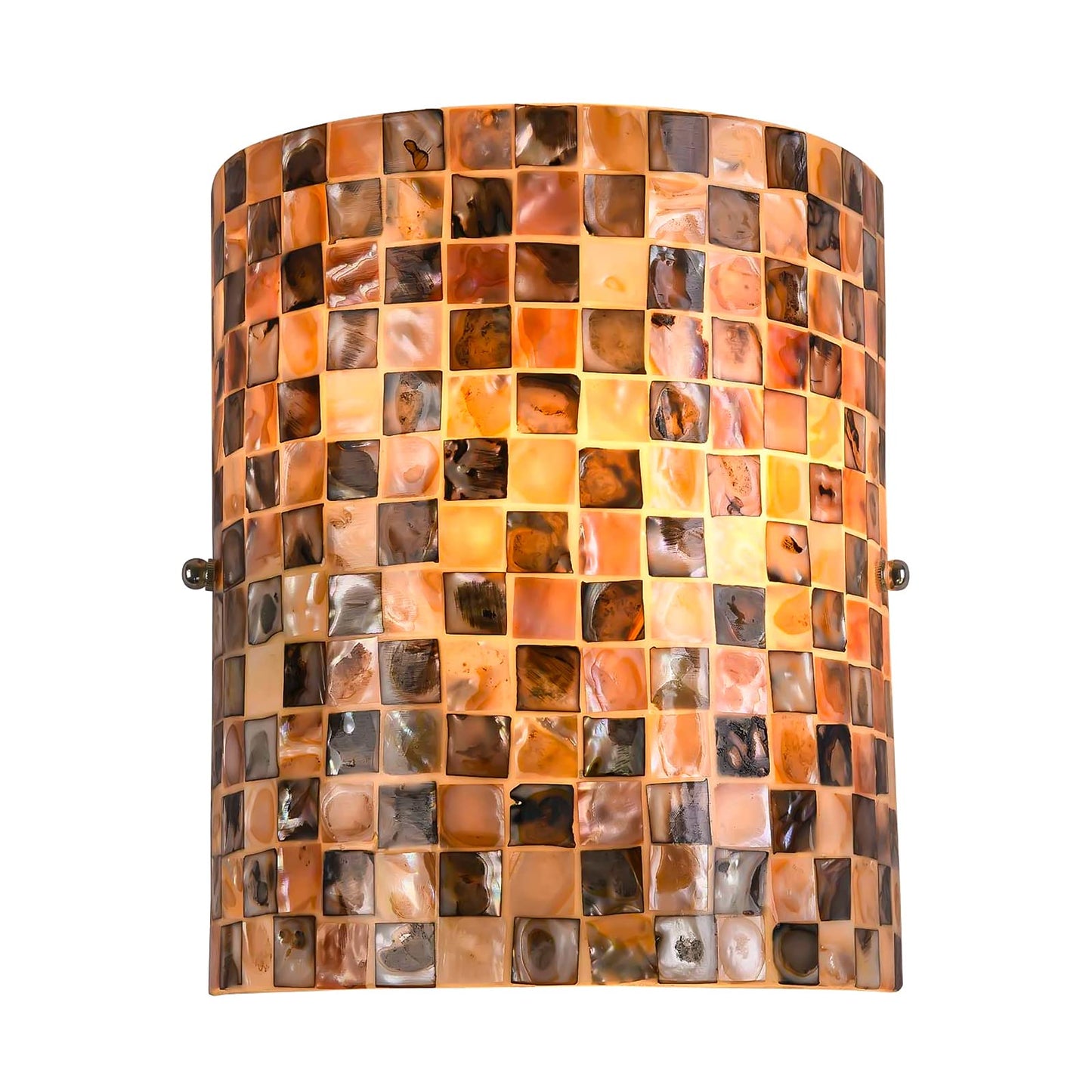 ARTZONE Tiffany Style Wall Sconces, Natural Shell Lampshade Mosaic Wall Light for Bedroom, Stairway, Corridor