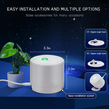 HERHOTER Galaxy Projector,Star Projector with Timer and Remote Control for Adults Bedroom Decoration, Party,Star Night Light