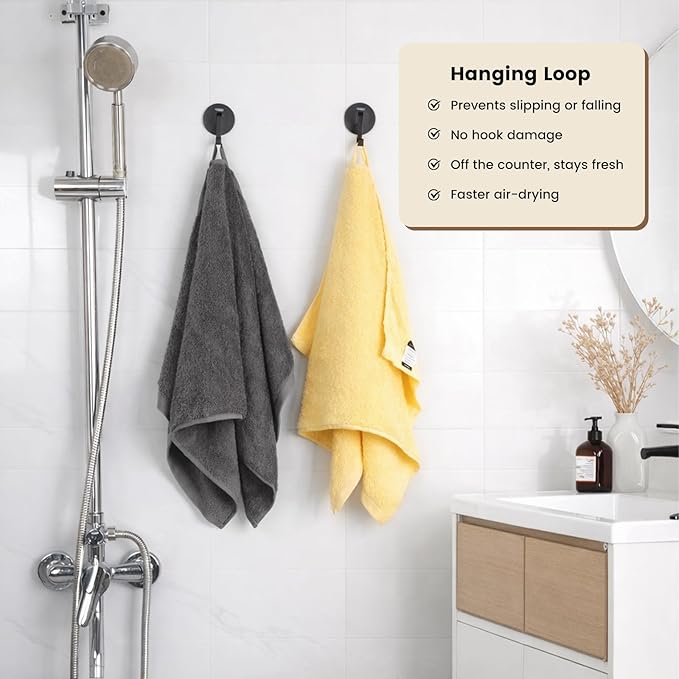 SEMAXE 4-Pack Luxury Bath Towels